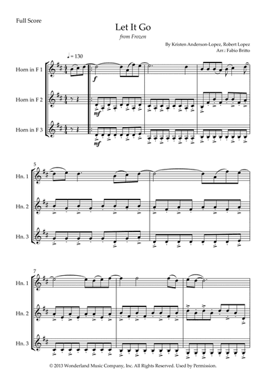 Let It Go (arr. Fabio Britto)