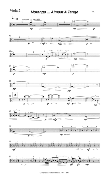 Morango ... almost a tango (1984 string orchestra) Viola 2 part