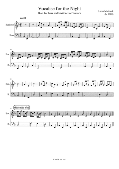 Vocalise for the Night