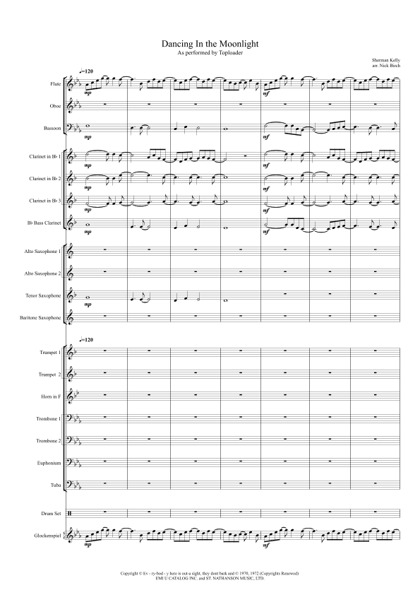 Dancin' In The Moonlight (arr. Nick Birch)