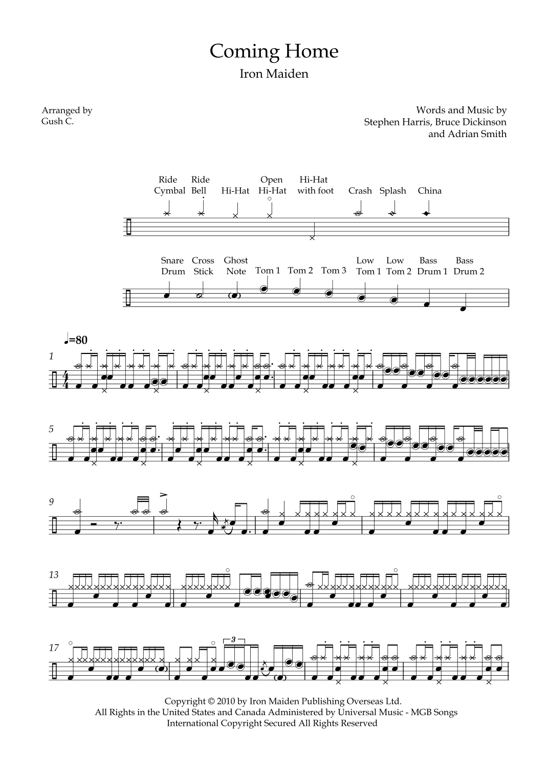 Coming Home (arr. Gush C.)