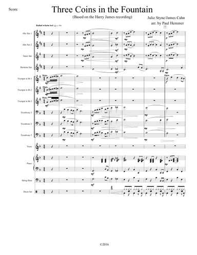Three Coins In The Fountain (arr. Paul Hemmer)