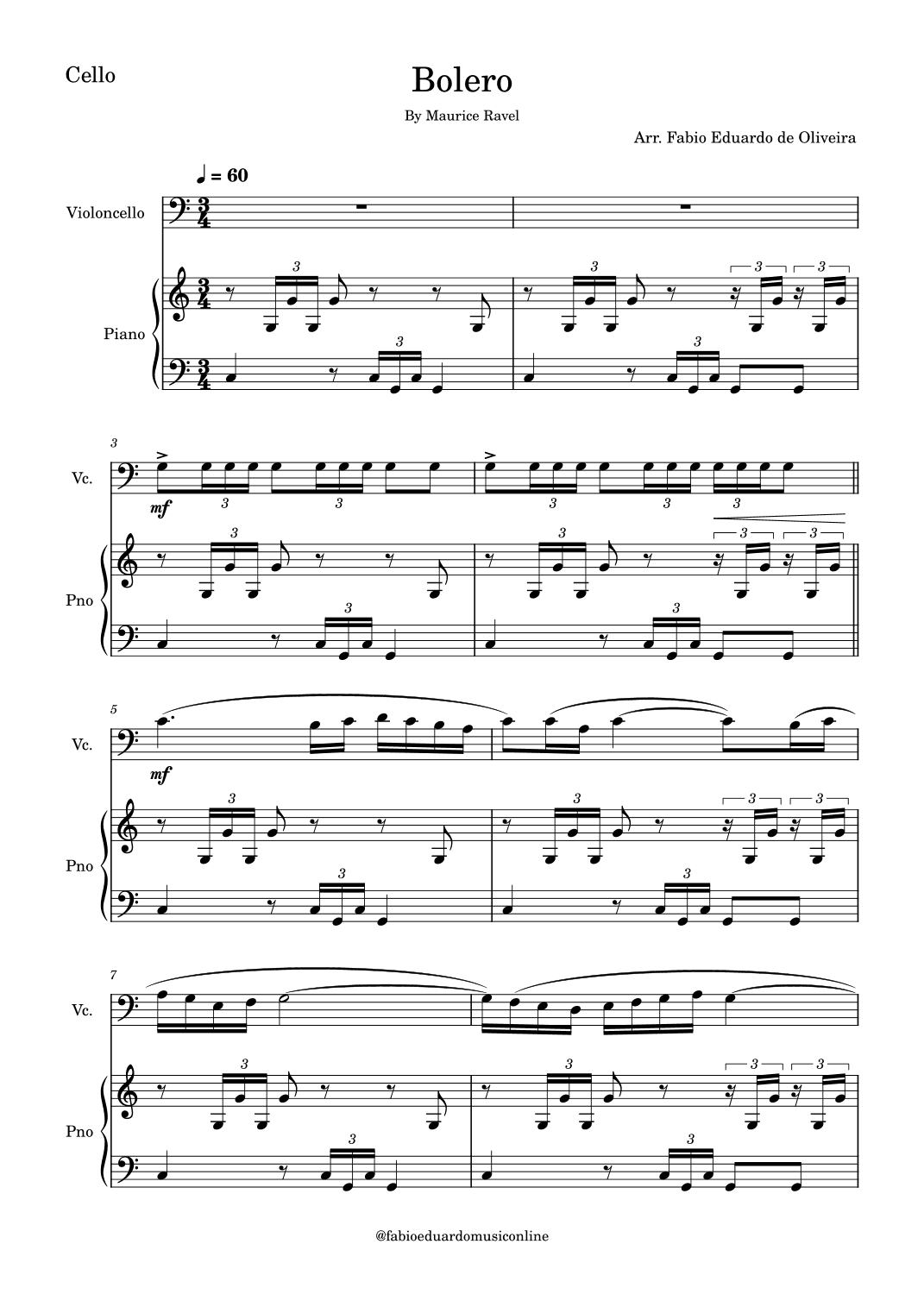 Bolero (Ravel) (arr. Fabio Eduardo de Oliveira)