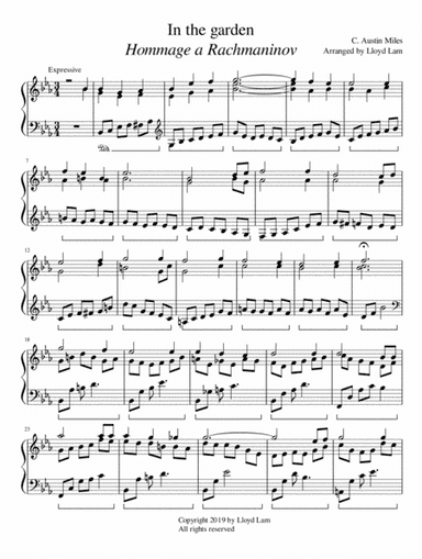 In the garden Hommage a Rachmaninov (arr. Lloyd T. Lam)