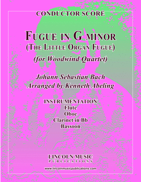 Bach - Fugue in G minor - "Little Organ Fugue" (for Woodwind Quartet) (arr. Kenneth Abeling)