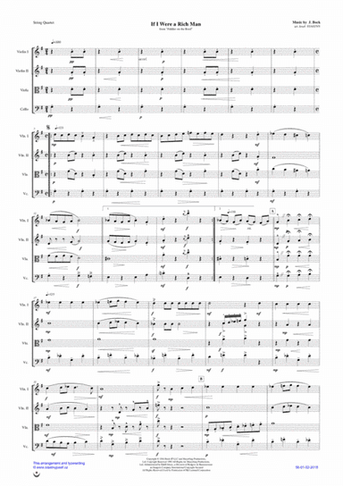 If I Were A Rich Man (arr. Josef  STASTNY)