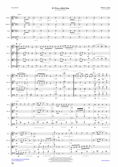 If I Were A Rich Man (arr. Josef STASTNY)