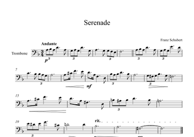 Serenade - Franz Schubert (Trombone) (arr. Digital Book Music)