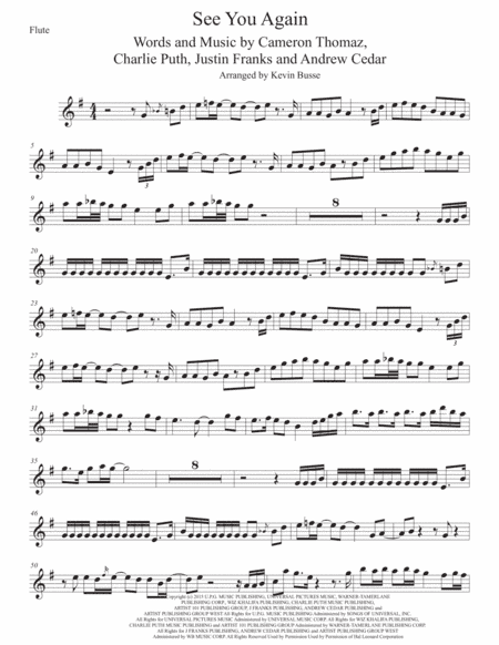 See You Again from FURIOUS 7 (arr. Kevin Busse)