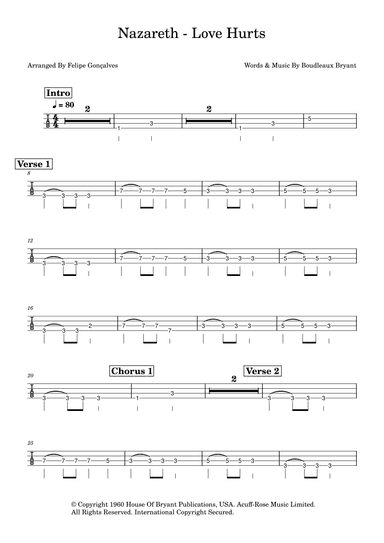 Love Hurts (arr. Felipe Gonçalves)