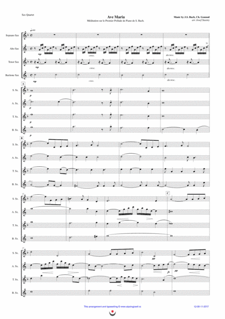 Ave Maria (Bach/Gounod) (arr. Josef STASTNY)