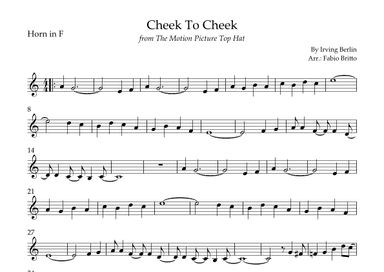 Cheek To Cheek (arr. Fabio Britto)