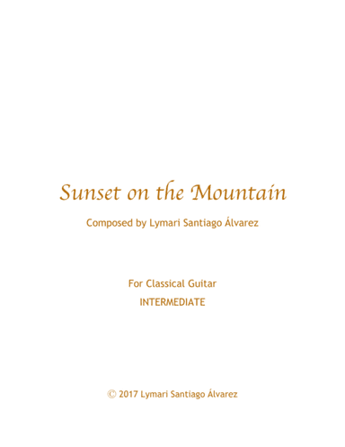 Sunset on the Mountain