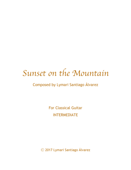 Sunset on the Mountain