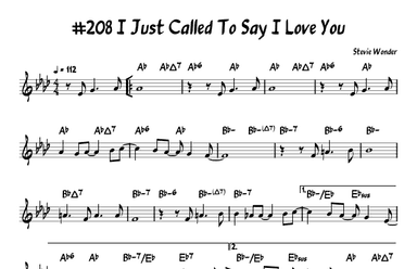 I Just Called To Say I Love You (arr. John Fries)