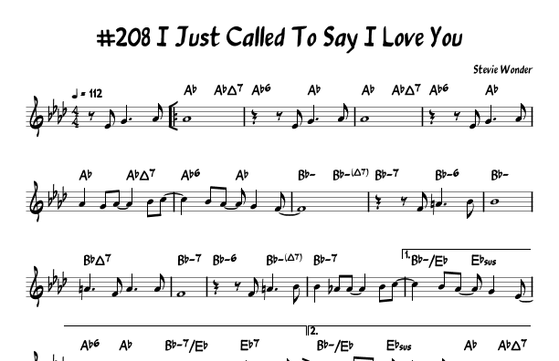 I Just Called To Say I Love You (arr. John Fries)