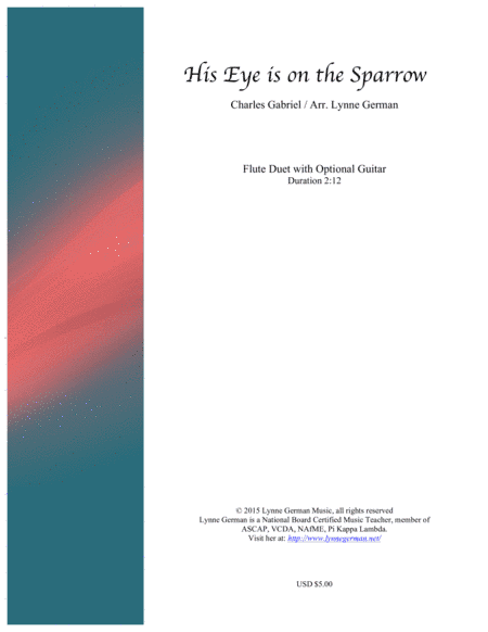 His Eye is on the Sparrow (arr. Lynne German)