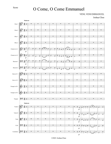O Come, O Come Emmanuel (arr. Joshua Choe)