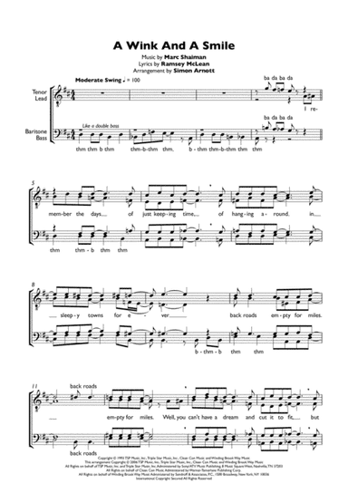A Wink And A Smile (arr. Simon Arnott)