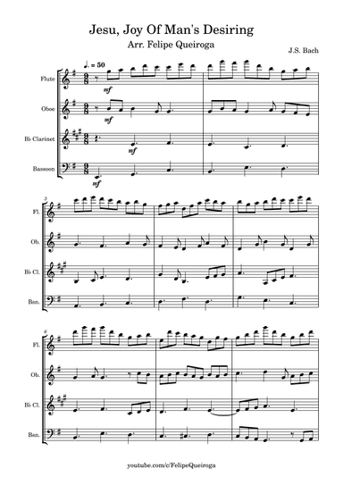 Jesu, Joy Of Man's Desiring (arr. Felipe Queiroga)