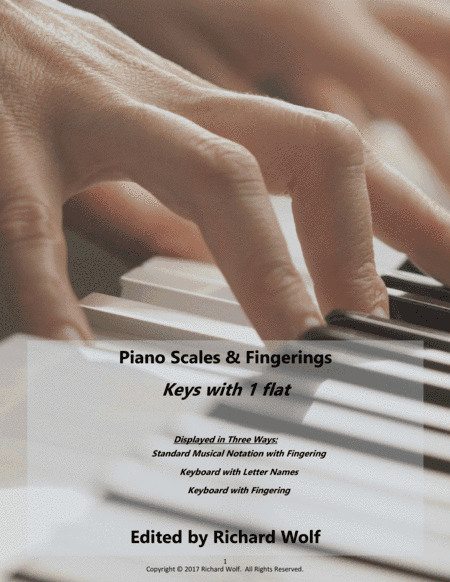 Piano Scales and Fingerings - Keys with 1 flat (arr. Richard Wolf)