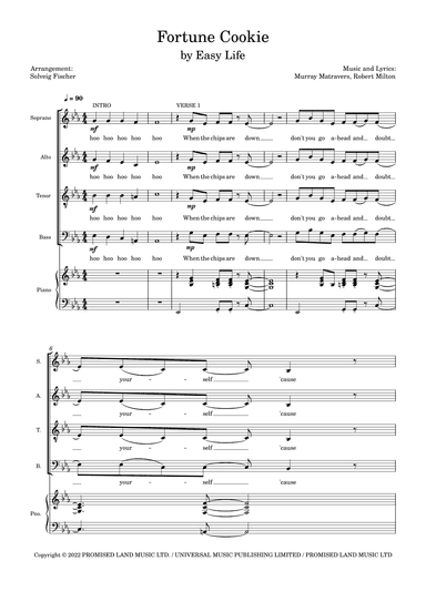 Fortune Cookie (arr. Solveig Fischer)