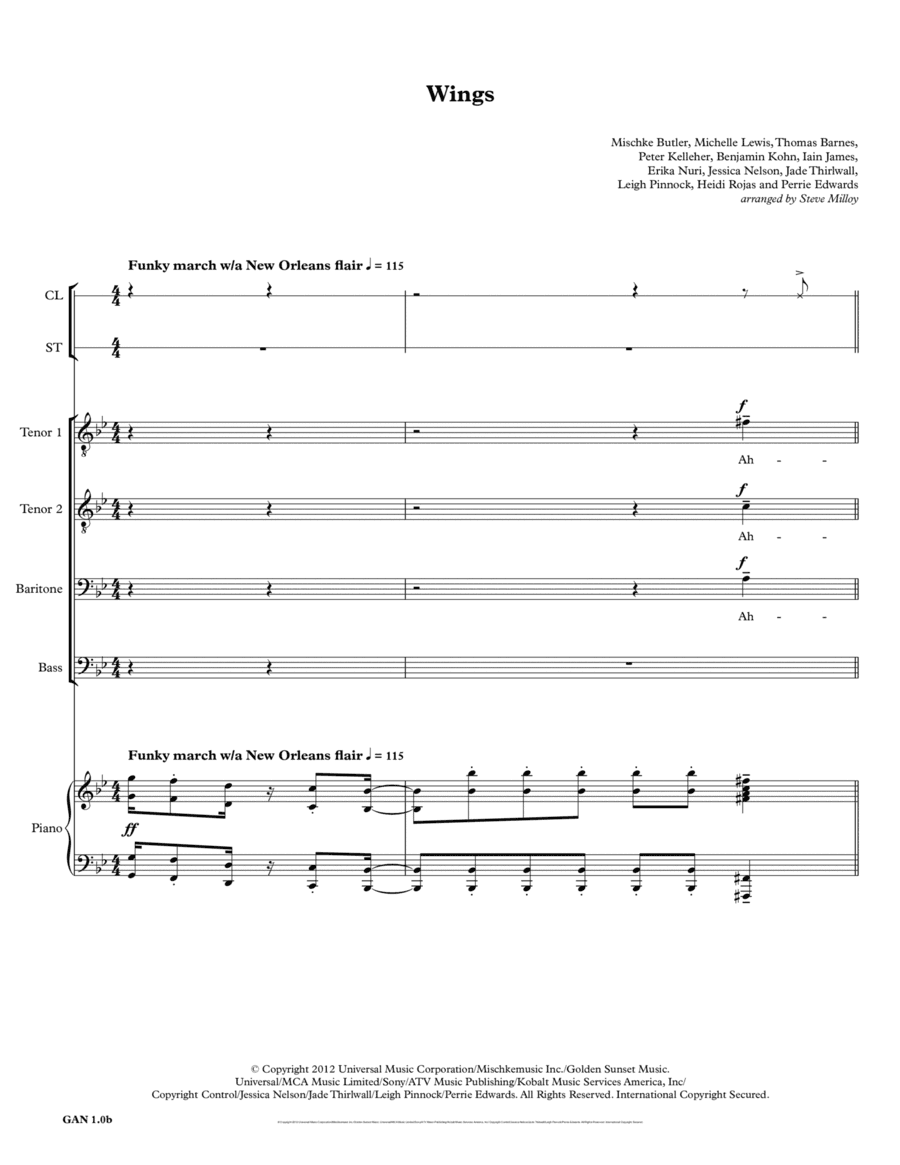 Wings (arr. Steve Milloy)