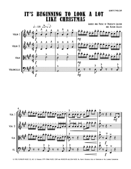 It's Beginning To Look Like Christmas (arr. Alison Gillies)