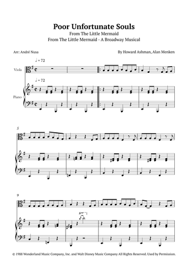 Poor Unfortunate Souls (arr. André Nusa)