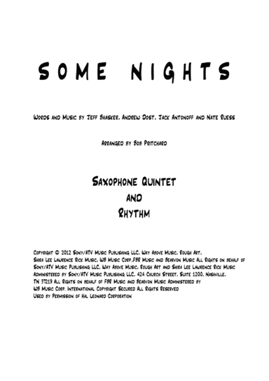 Some Nights (arr. Bob Pritchard)