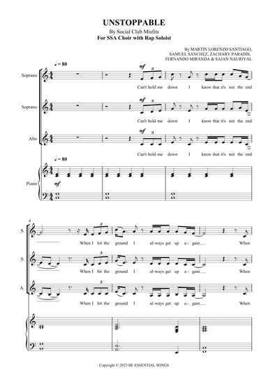 Unstoppable (arr. SCMusic)