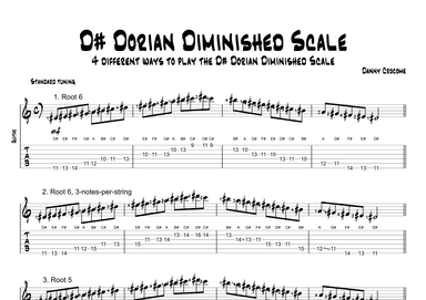 D# Dorian Diminished Scale (4 Ways to Play)