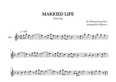 Married Life (arr. Milanov)