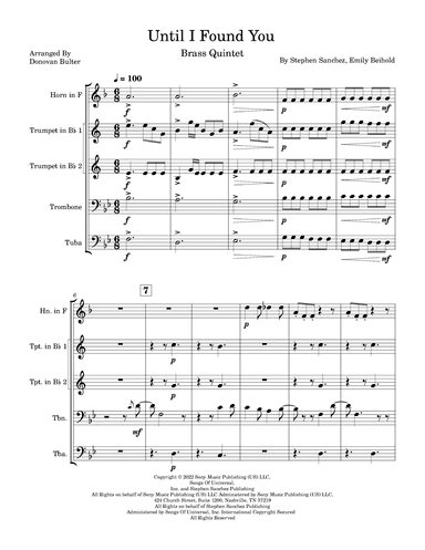 Until I Found You (arr. Donovan Butler)