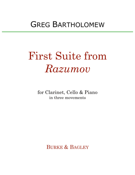 First Suite from Razumov for clarinet trio