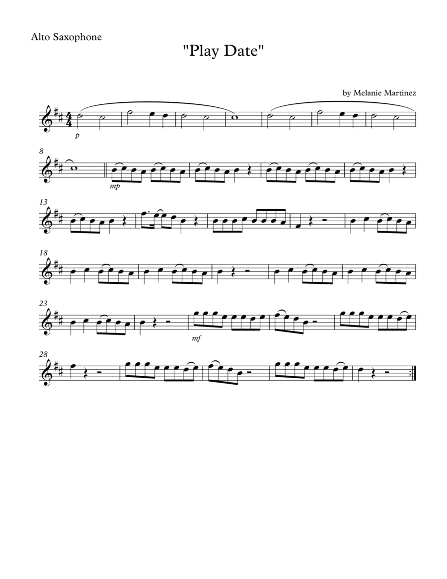 Play Date (arr. SongBird Music)