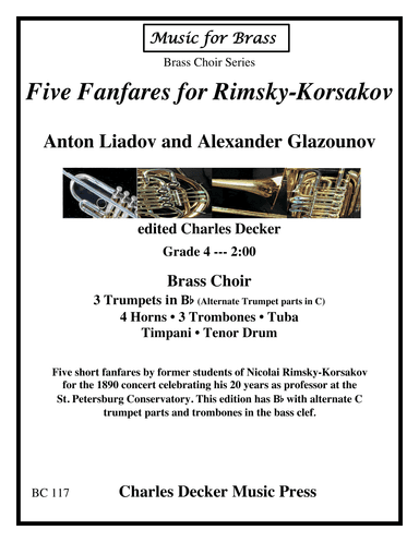 Five Fanfares for Rimsky-Korsakov for Brass Choir (arr. Charles Decker)