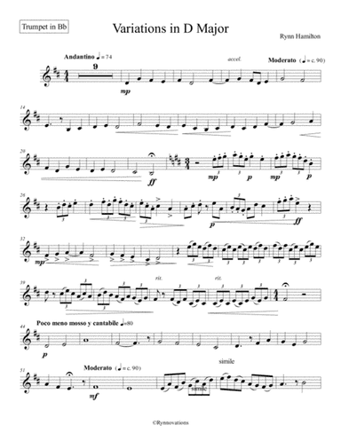 Duet in D Major-Bb Trumpet Part