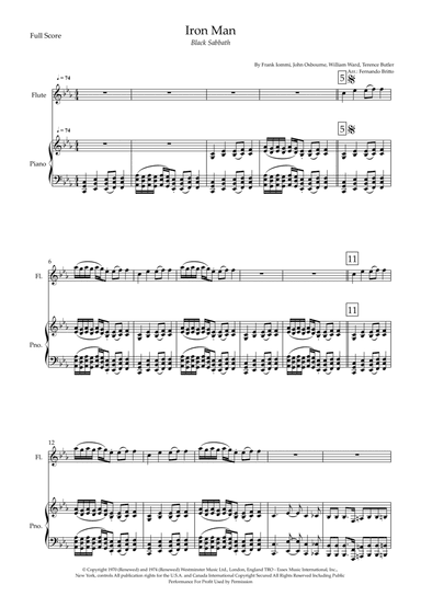 Iron Man (arr. Fernando Britto)