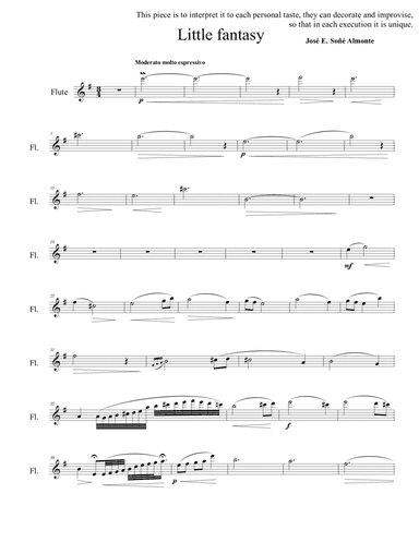 Little Fantasy for flute and piano