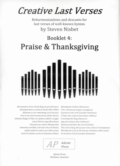 Creative Last Verses Booklet 4 Praise & Thanksgiving