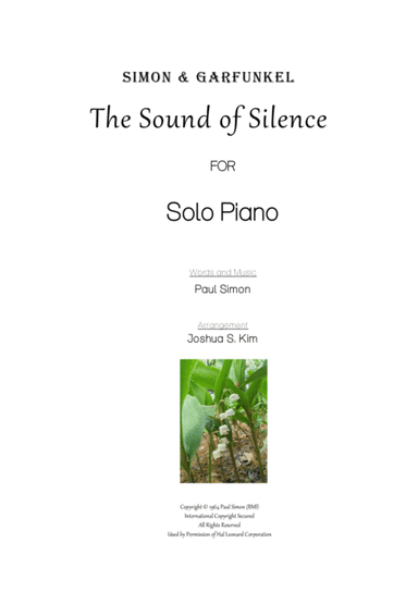 The Sound Of Silence (arr. Joshua Jun S. Kim)