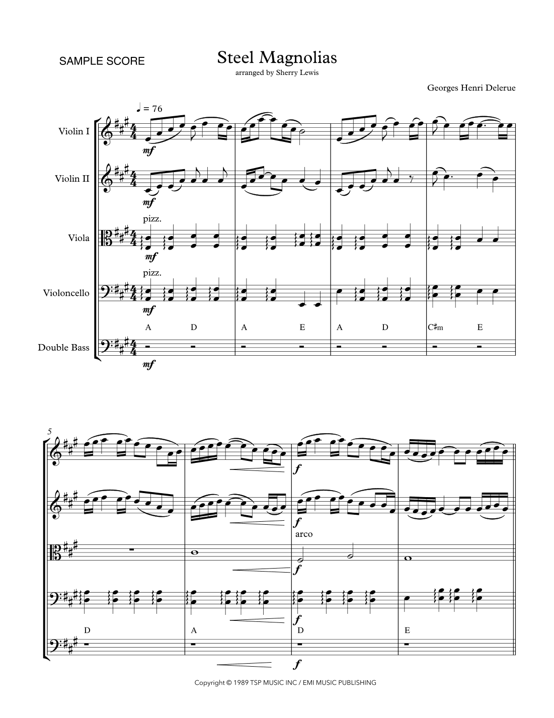 Steel Magnolias    -background Cues (arr. Sherry Lewis)