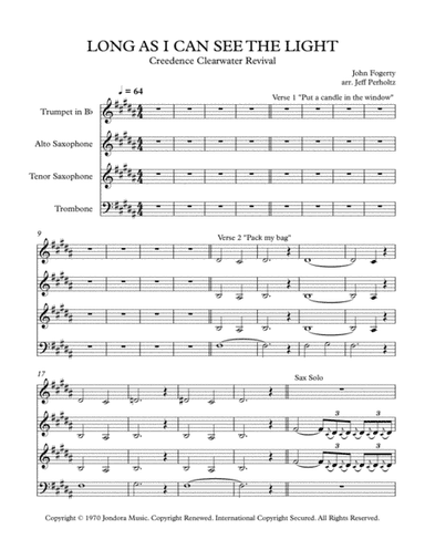 Long As I Can See The Light (arr. Jeff Perholtz)