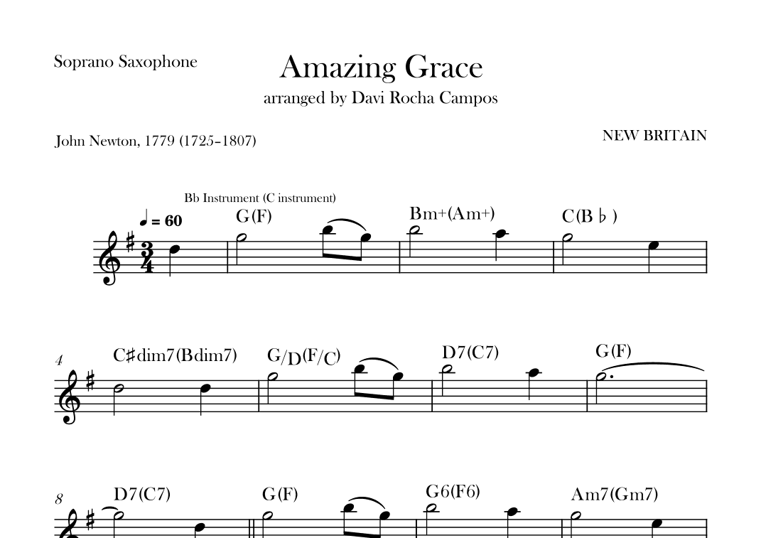 Amazing Grace (arr. Davi Rocha Campos)