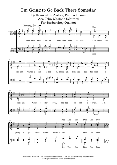 I'm Going To Go Back There Someday (arr. John Maclane Schirard)