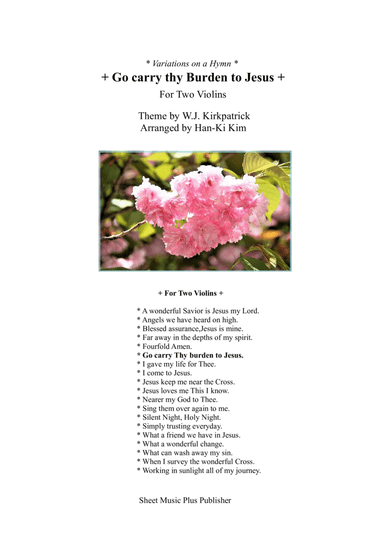 Go carry Thy Burden to Jesus (For Violin Duet) (arr. Han-Ki Kim)