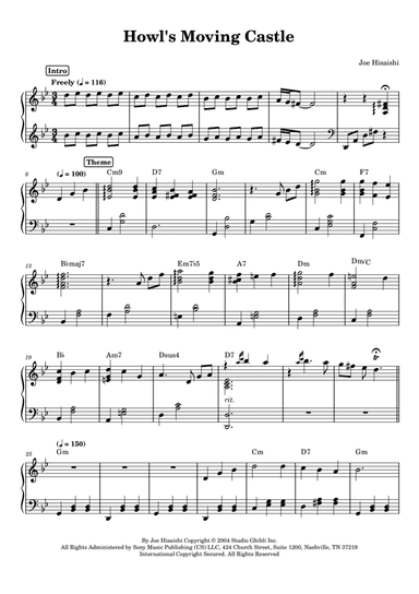 Howl's Moving Castle (arr. Anacrusa)