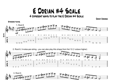 E Dorian #4 Scale (4 Ways to Play)