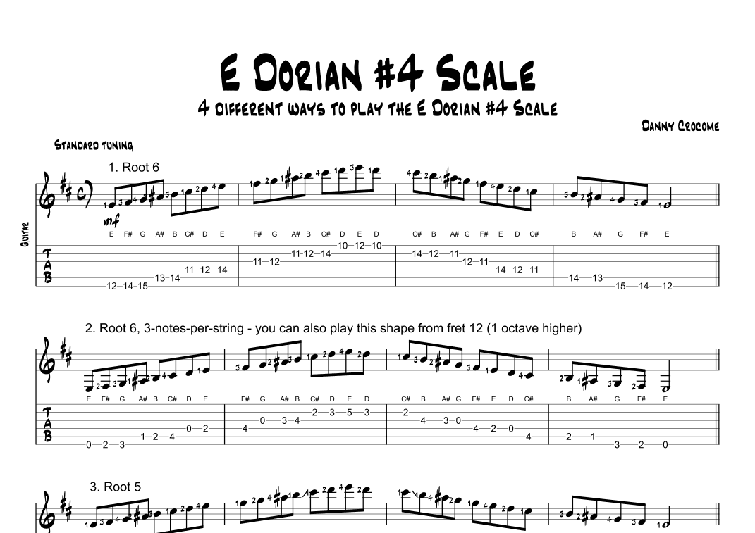 E Dorian #4 Scale (4 Ways to Play)